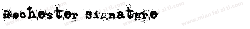 Rochester Signature字体转换